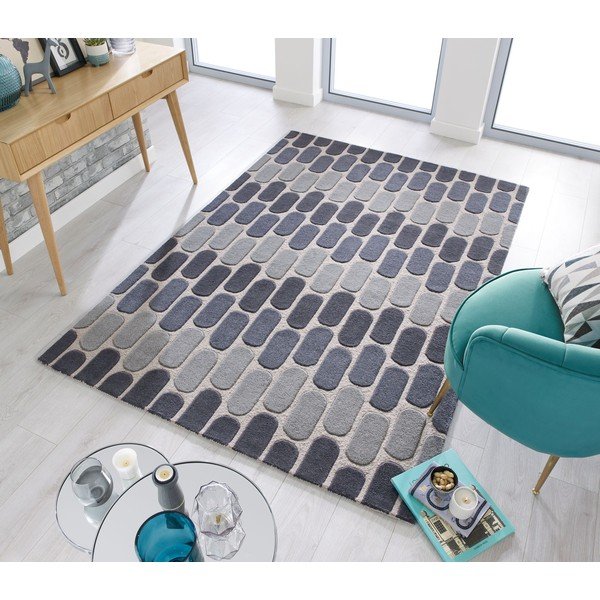 Fossil szürke gyapjú szőnyeg, 160 x 230 cm - Flair Rugs-image-4