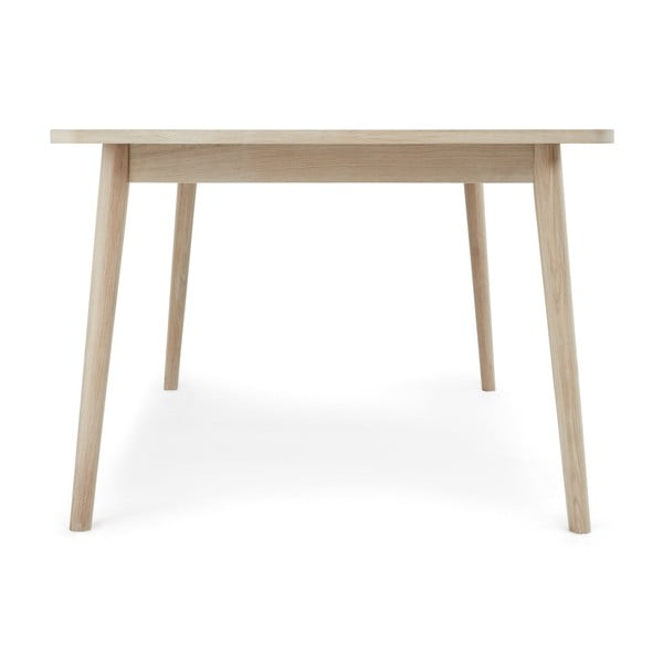 Natúr színű bővíthető étkezőasztal tölgyfa dekoros asztallappal 100x200 cm Nyborg – Furnhouse-image-3