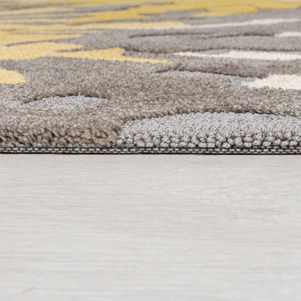 Soft Floral szürke-sárga szőnyeg, 160 x 230 cm - Flair Rugs-image-3