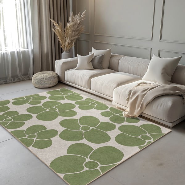 Zöld mosható futószőnyeg 60x230 cm Green Meadow – Mila Home-image-1