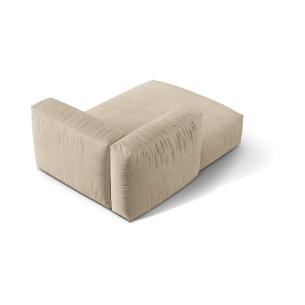 Bézs bársony kanapé modul (bal oldali) Martina – Micadoni -image-2