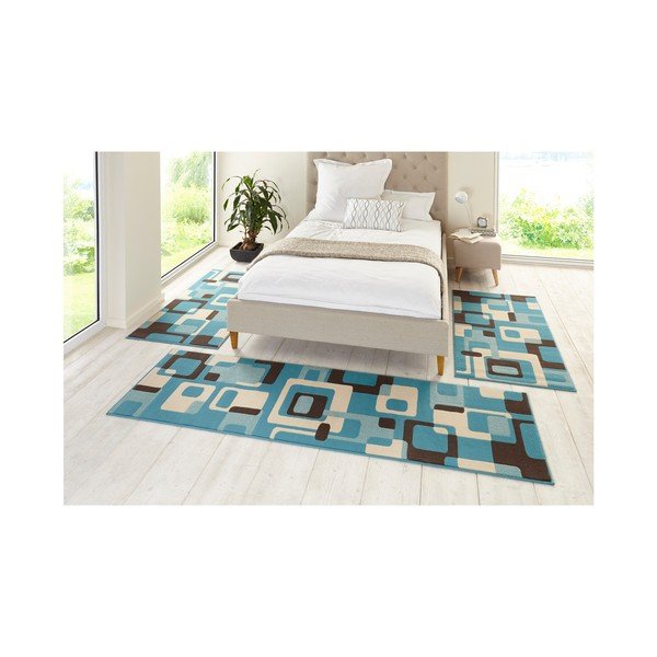 Hamla Retro kék szőnyeg, 80 x 150 cm - Hanse Home-image-2