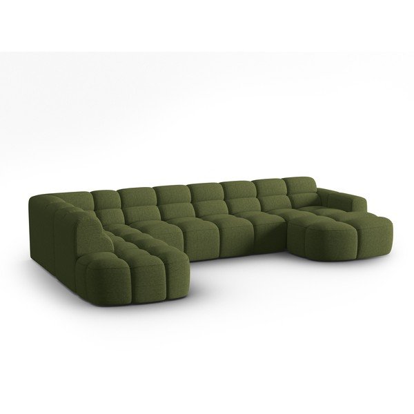 Zöld sarokkanapé Lisa – Micadoni Home-image-3