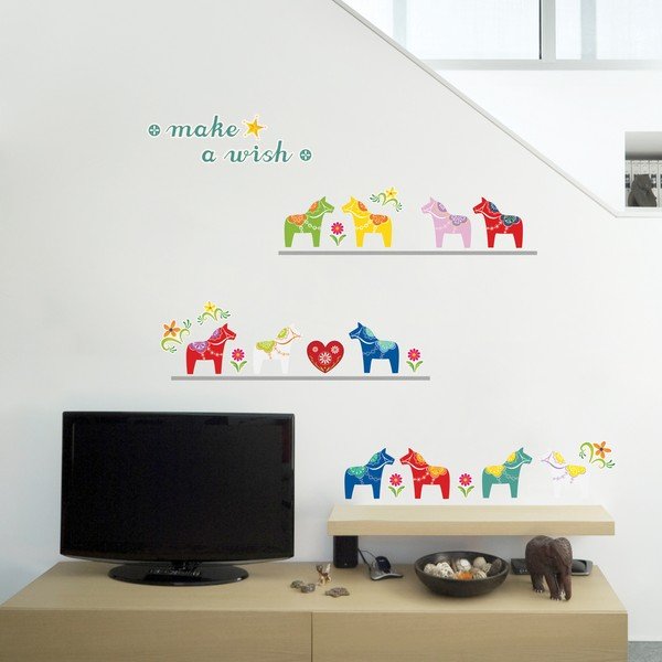 Fanastick Small Colorful Horses öntapadós matrica-image-1