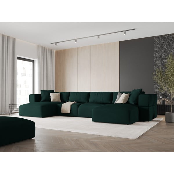 Zöld sarokkanapé ("U" alakú) Esther – Milo Casa-image-1