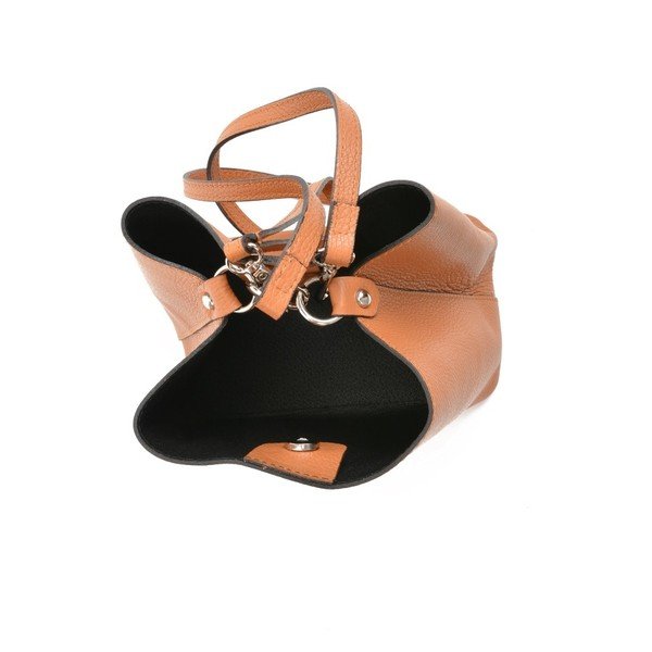 Catarina konyakbarna bőrtáska - Mangotti Bags-image-4