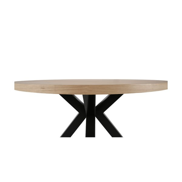 Maison kerek étkezőasztal fekete lábakkal, ø 120 cm - Canett-image-3