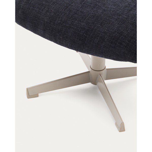 Sötétkék zsenília lábtartó Teryl – Kave Home-image-4