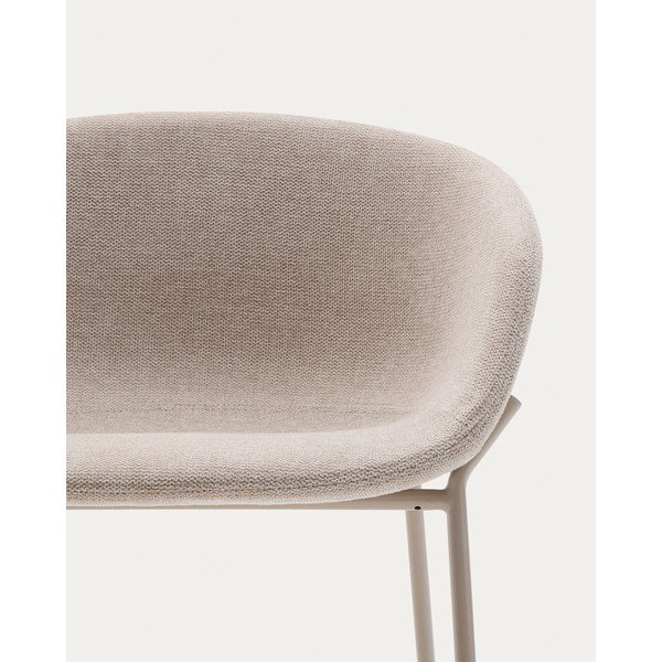 Bézs bárszék (ülésmagasság 65 cm) Yvette – Kave Home-image-3