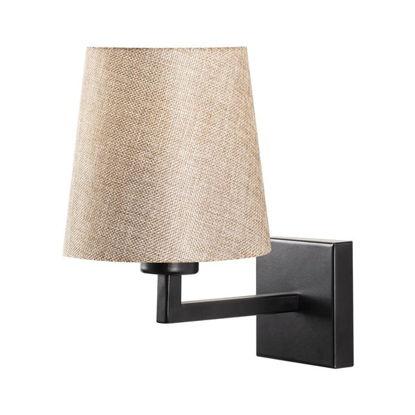 Fekete-krémszínű fali lámpa ø 18 cm Profil – Opviq lights