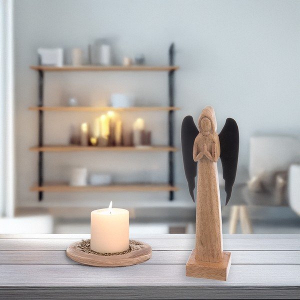 Fa szobor (magasság 27 cm) Angel – Orion-image-1