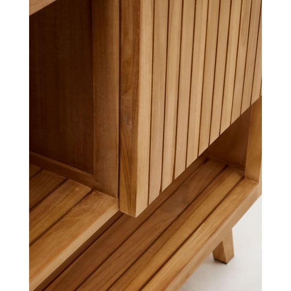 Natúr színű alacsony teakfa mosdó alatti szekrény 140x80 cm Kuveni – Kave Home-image-4