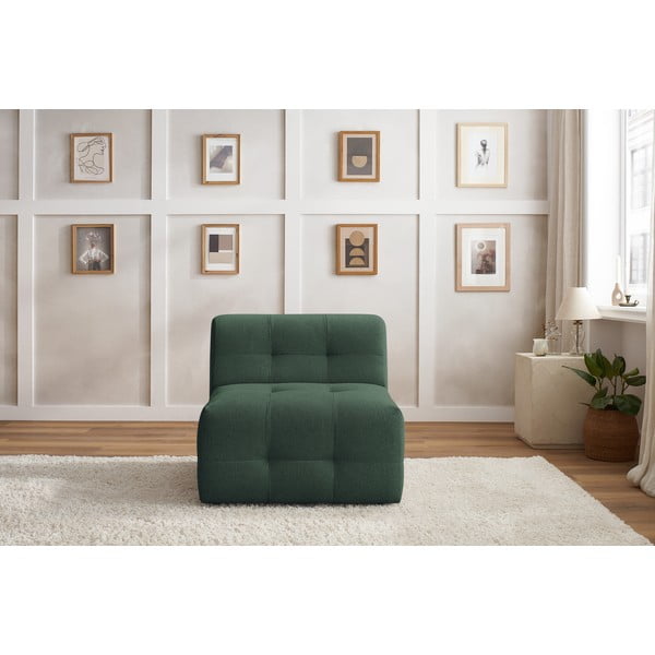 Sötétzöld kanapé modul Kleber - Bobochic Paris-image-1