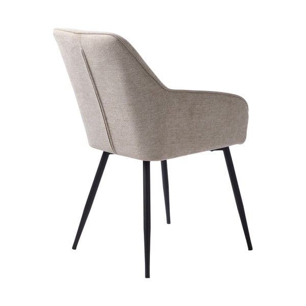 Bézs kárpitozott karfás étkezőfotel Nolan – Unique Furniture-image-4