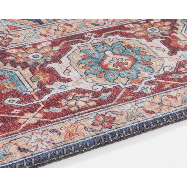 Sylla sötétkék-piros futószőnyeg, 80 x 200 cm - Nouristan-image-3