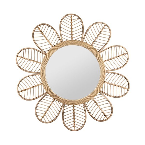 Fali tükör rattan kerettel ø 81 cm Sevent's – Sema