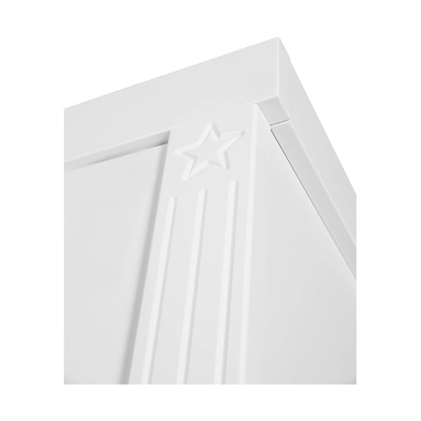 Fehér gyerek ruhásszekrény 139x199 cm Maxi – Roba-image-4