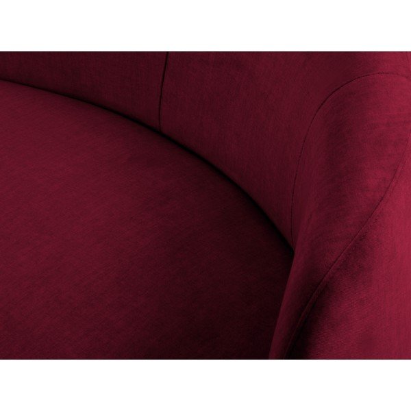 Debbie bordó bársony aszimmetrikus kanapé, bal oldali - Mazzini Sofas-image-1