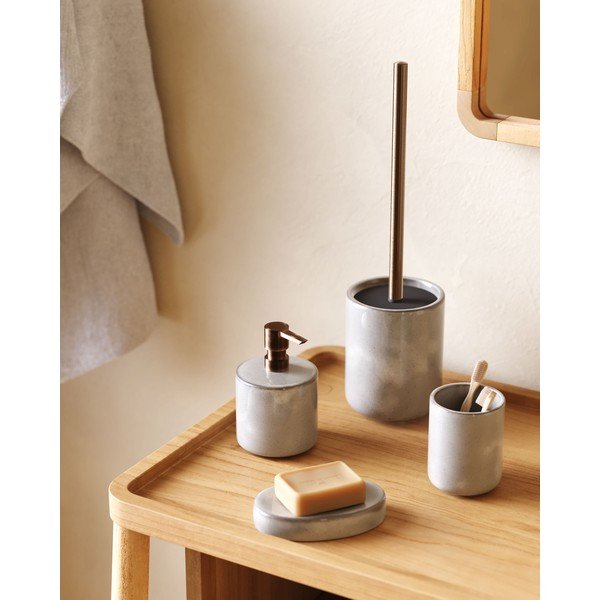 Világosszürke kerámia szappantartó Chavela – Kave Home-image-2