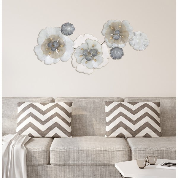 Flowery fém fali dekoráció, 119 x 60 cm - Mauro Ferretti-image-4