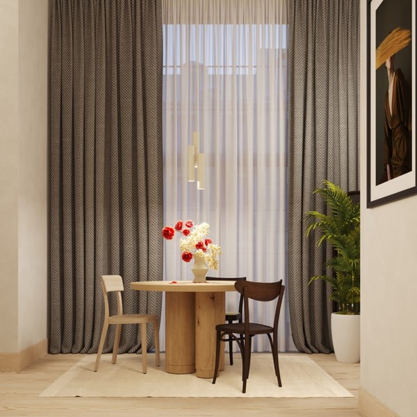 Krémszínű függőlámpa ø 8 cm Castro – Sollux-image-1