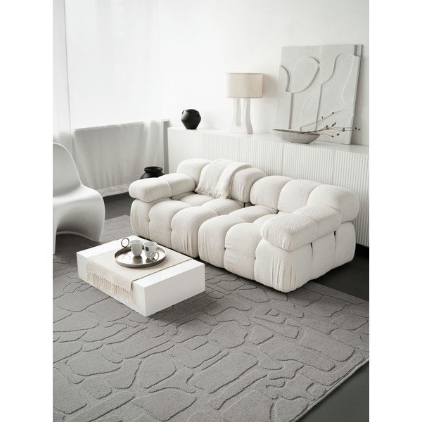 Szürke gyapjú szőnyeg 160x230 cm Morphic Dunes – Agnella-image-1