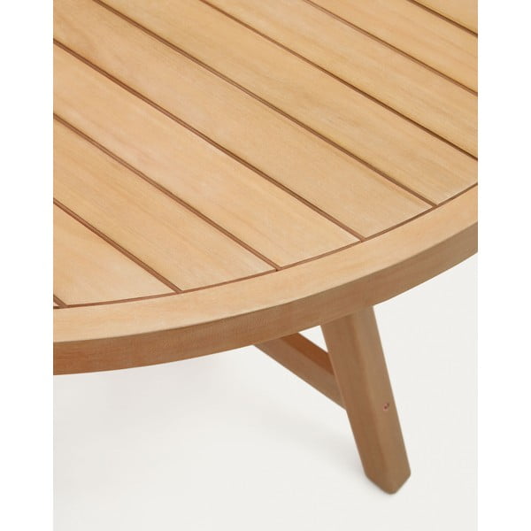 Eukaliptusz kerek kerti étkezőasztal ø 130 cm Urqell – Kave Home-image-2