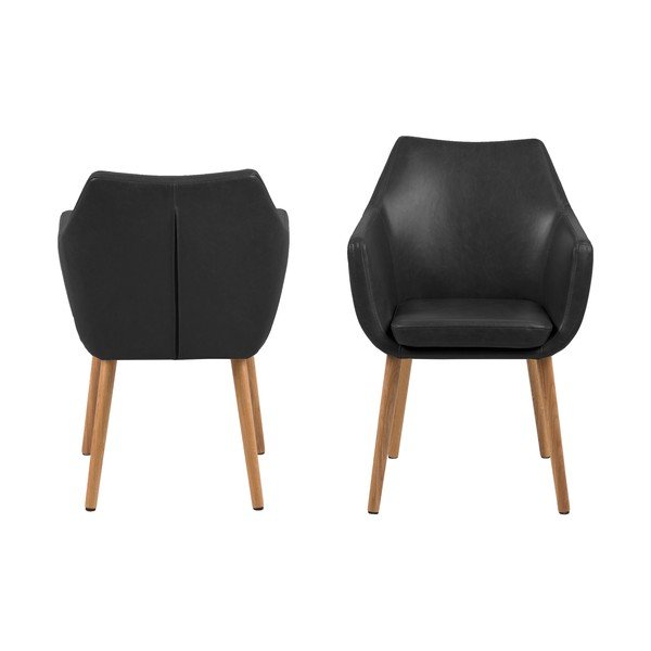 Nora fekete fotel - Actona-image-3