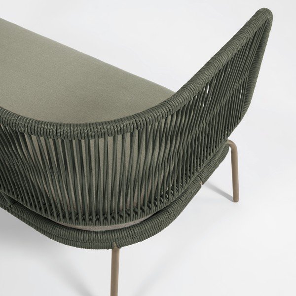 Nadin zöld acélszerkezetű kerti kanapé - Kave Home-image-1