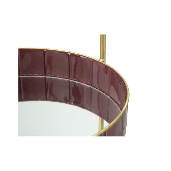 Kétszintes bordó tároló állvány - Mauro Ferretti-image-4