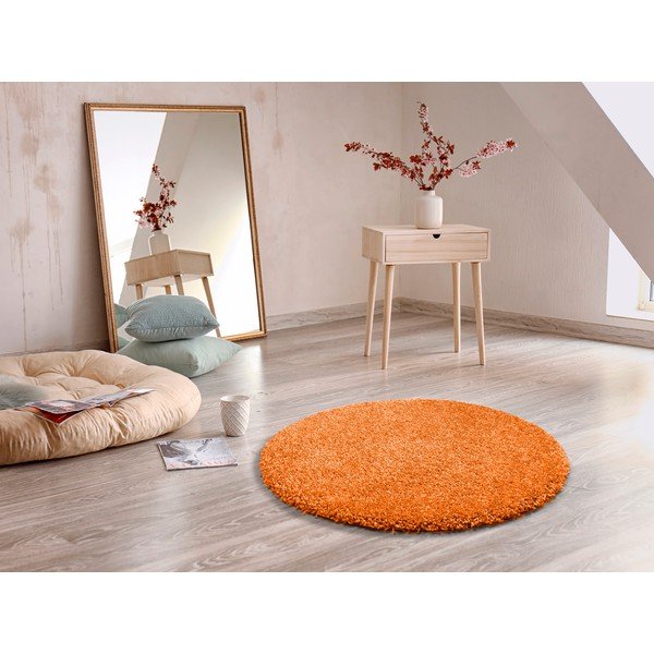 Aqua Liso narancssárga szőnyeg, ø 80 cm - Universal-image-1