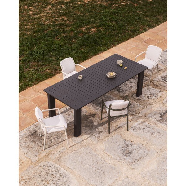 Bézs párnázott kerti szék Linosa – Kave Home-image-2