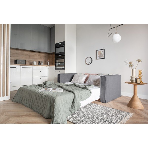 Szürke kinyitható kanapé 168 cm Lucky Lucy – Miuform-image-3