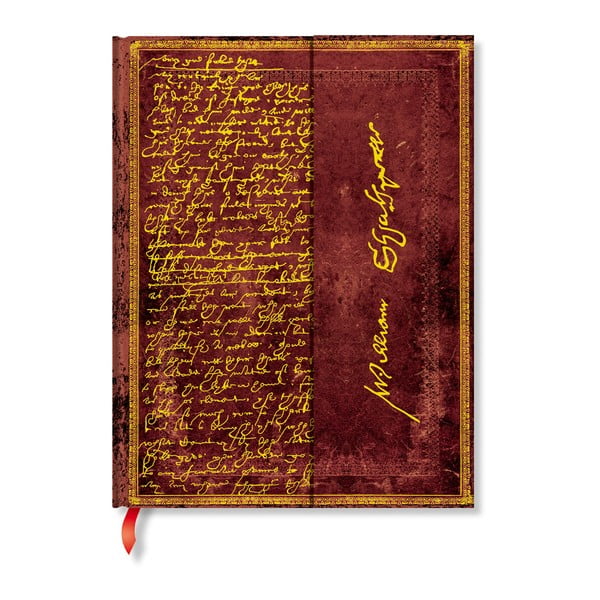 Shakespeare keményfedeles vonalas jegyzetfüzet, 18 x 23 cm - Paperblanks