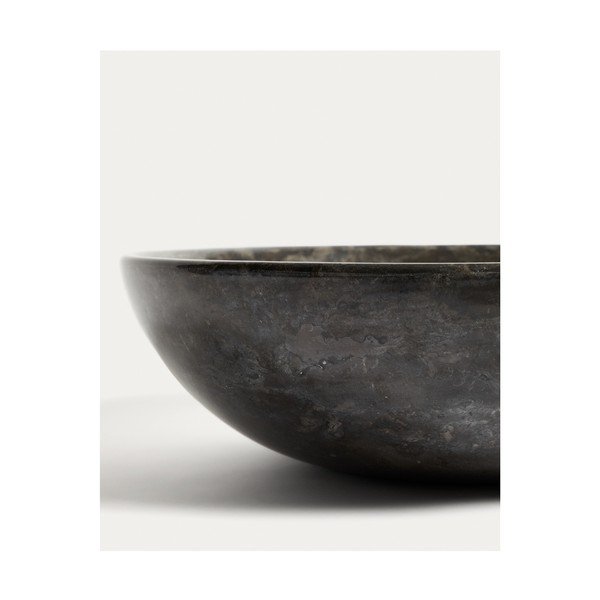 Szürke kő kerek mosdókagyló ø 40 cm Darnen – Kave Home-image-3