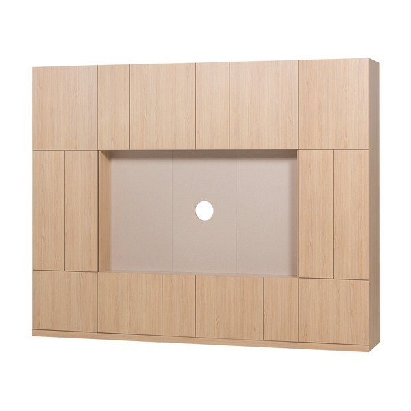 Natúr színű moduláris nappali bútor szett 268x215 cm Build – WOOOD-image-2