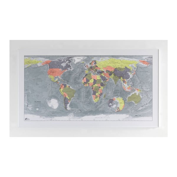 Classic World Map világtérkép, 130 x 72 cm - The Future Mapping Company