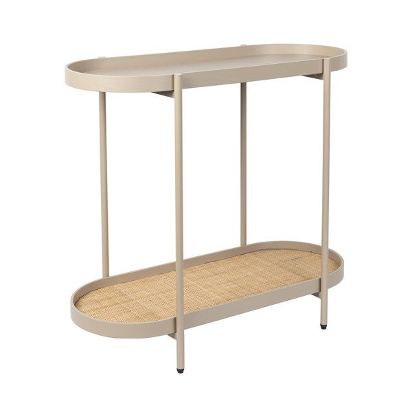 Bézs konzolasztal 39x85 cm Amaya – White Label-image-3