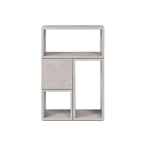 Dice 4 részes variálható beton könyvespolc - Lyon Béton-image-3