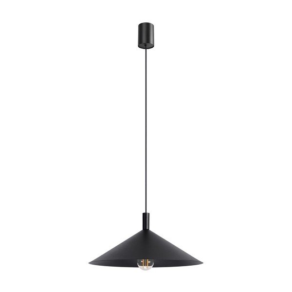 Fekete acél függőlámpa ø 40 cm Zylo – Sollux