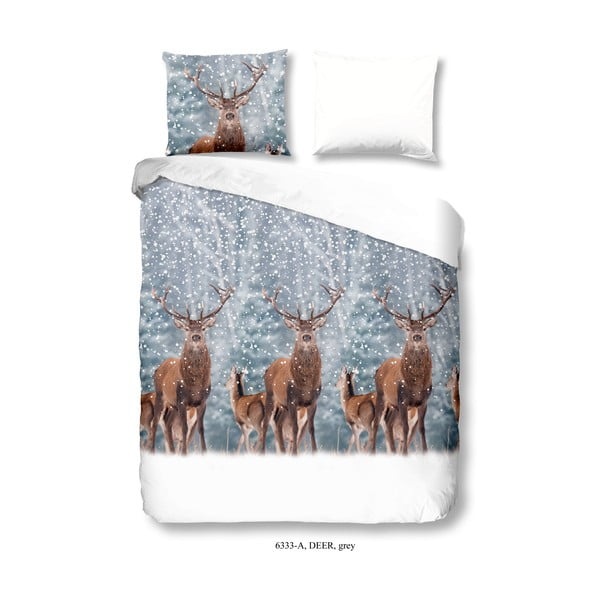 Deer egyszemélyes pamut ágynemű garnitúra, 135 x 200 cm - Good Morning