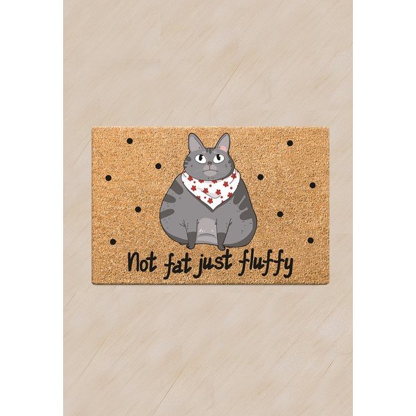Not Fat Just Fluffy macskatál alátét, 60 x 40 cm - Petpetite-image-1