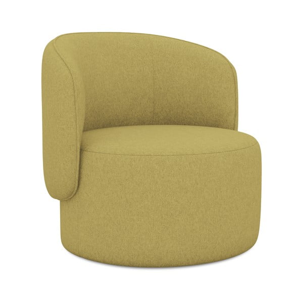 Mustársárga fotel Ipo – Makamii