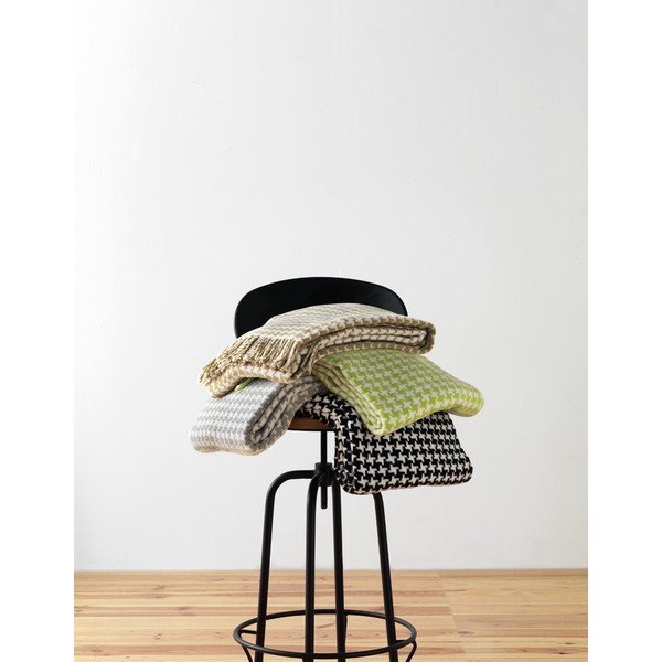 Pearls fekete-fehér pléd, 140 x 180 cm - Euromant-image-2