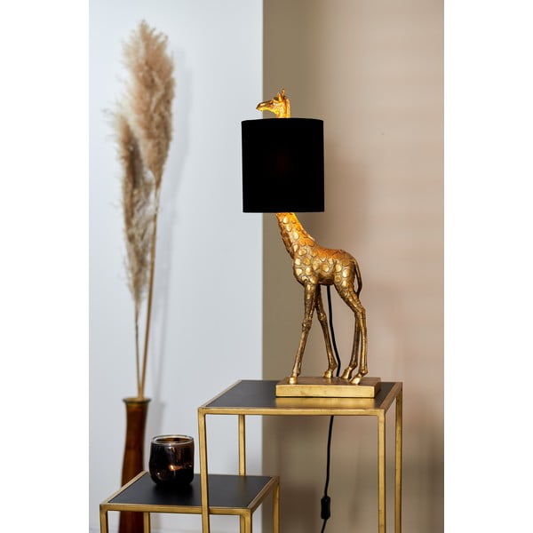Fekete-bronzszínű asztali lámpa (magasság 61 cm) Giraffe – Light & Living-image-2