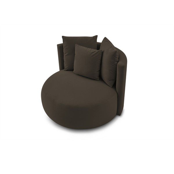 Barna bársony fotel Cesar – Bobochic Paris-image-4