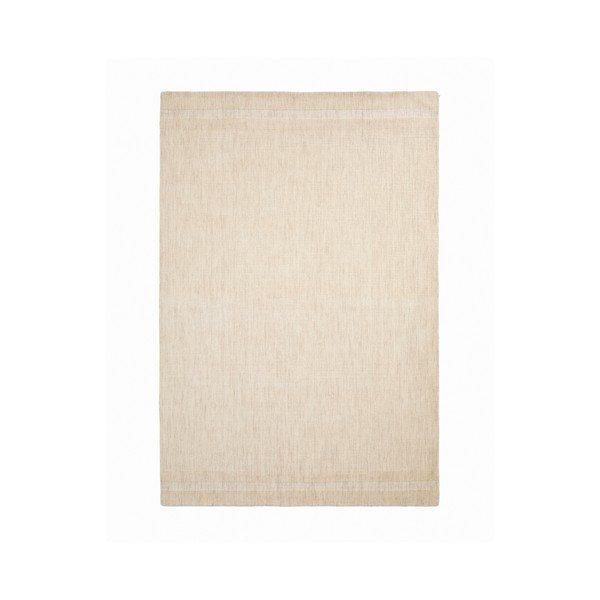 Krémszínű kézi szövésű gyapjú szőnyeg 160x230 cm Dalena – Kave Home