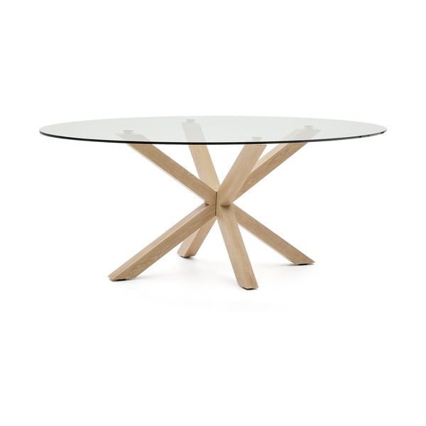 Étkezőasztal üveg asztallappal 100x200 cm Argo – Kave Home