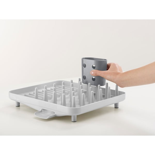 Világosszürke műanyag edényszárító 33,5x31,5 cm Duo – Joseph Joseph-image-4