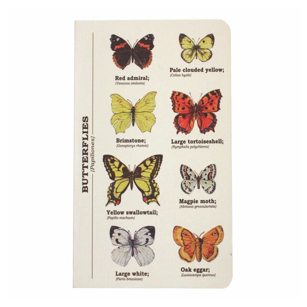 Multi Butterflies jegyzetfüzet, mérete: A6 - Gift Republic